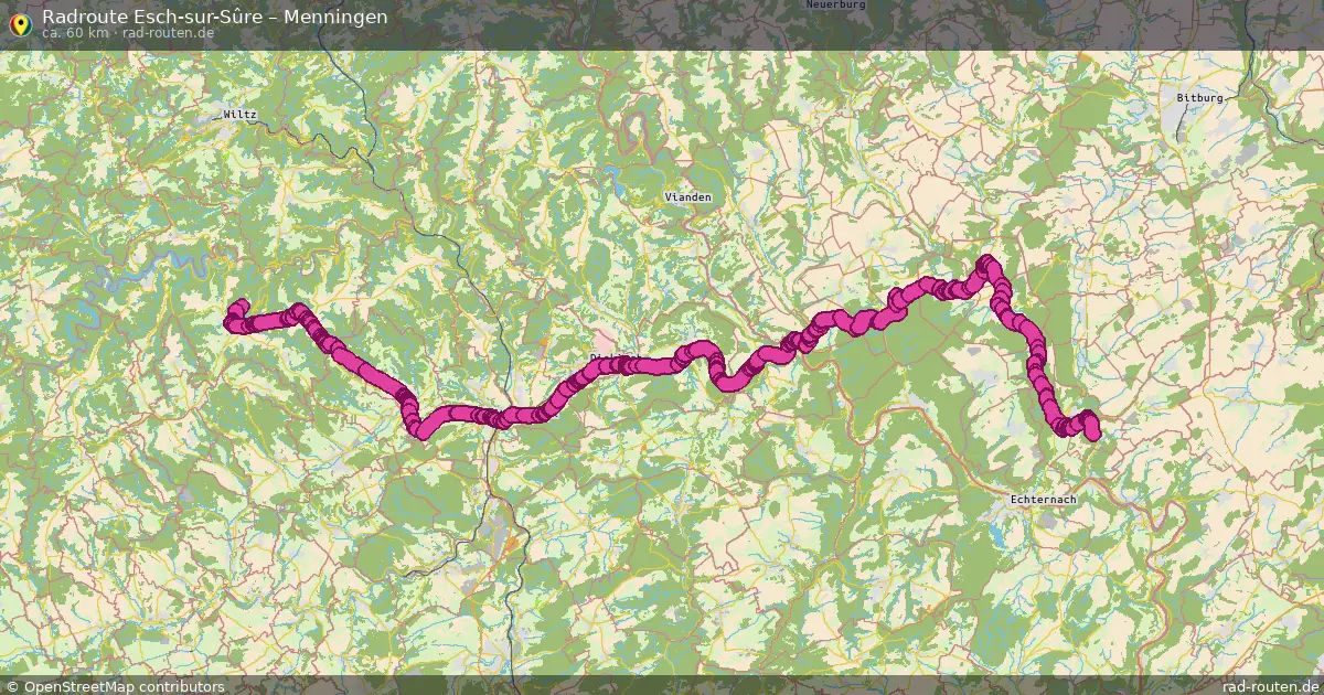 Radtour Esch-Sur-Sûre – Menningen