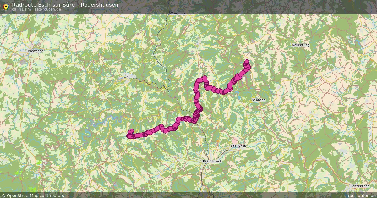 Radtour Esch-Sur-Sûre – Rodershausen