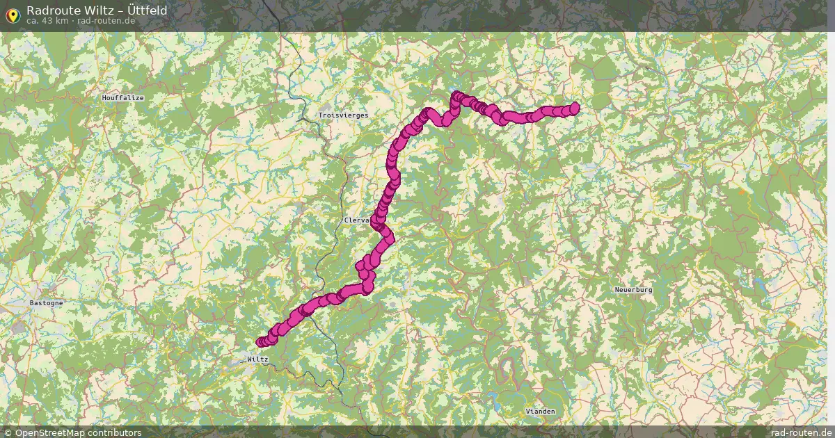 Fahrradroute Wiltz – Üttfeld