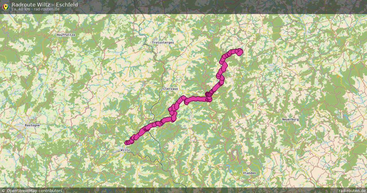 Fahrradroute Wiltz – Eschfeld
