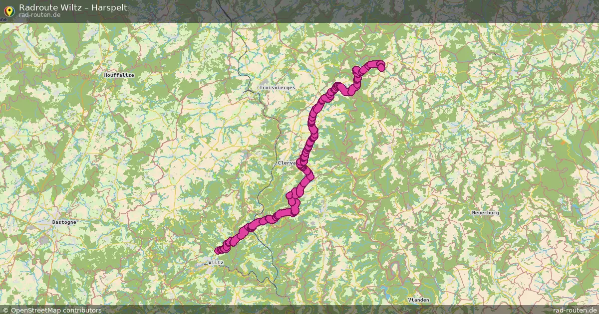 Fahrradroute Wiltz – Harspelt