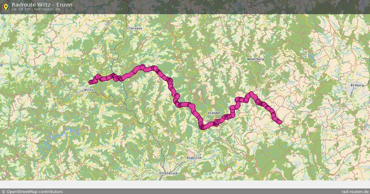 Fahrradroute Wiltz – Enzen