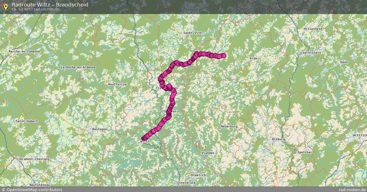 Fahrradroute Wiltz – Brandscheid