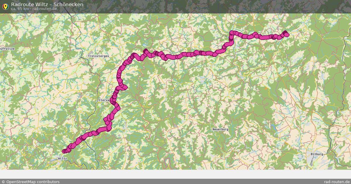 Fahrradroute Wiltz – Schönecken