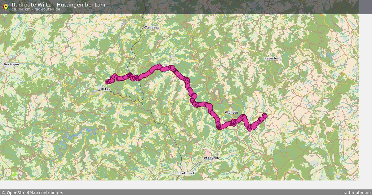 Fahrradroute Wiltz – Hüttingen Bei Lahr