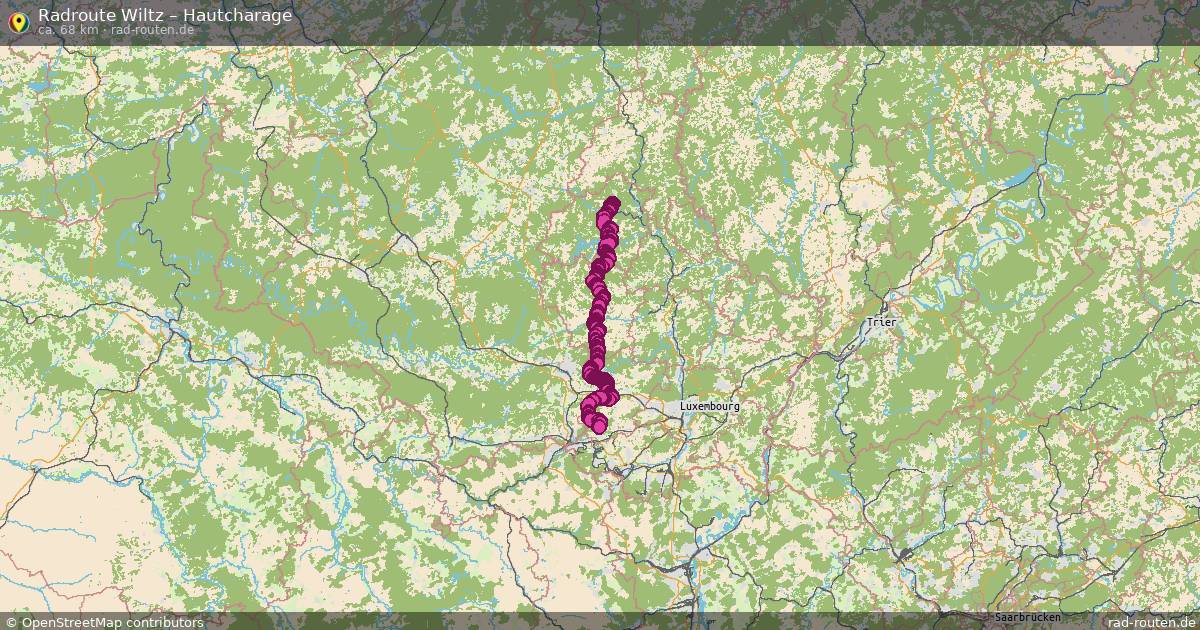 Fahrradroute Wiltz – Hautcharage