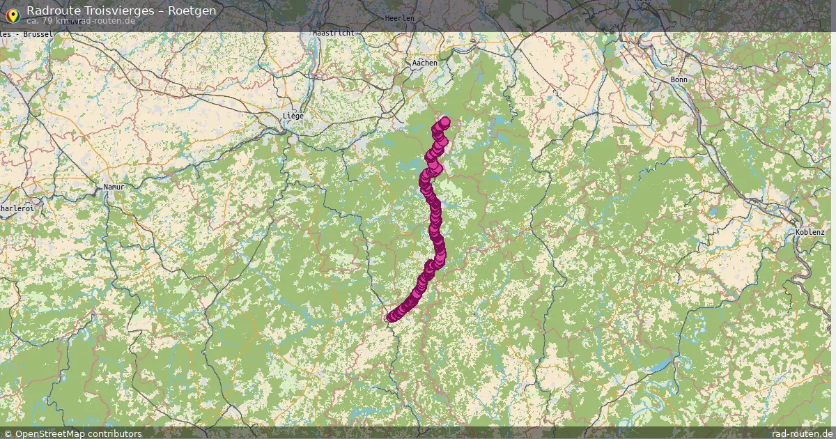 Fahrradroute von Troisvierges nach Roetgen