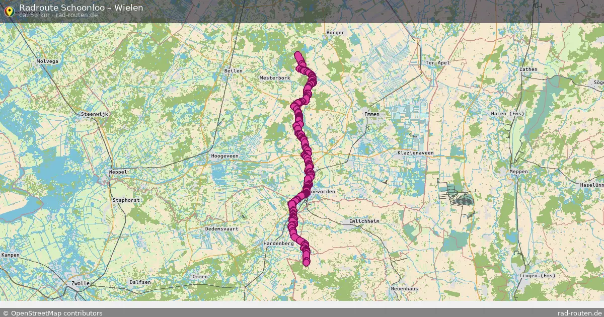 Radtour Schoonloo – Wielen