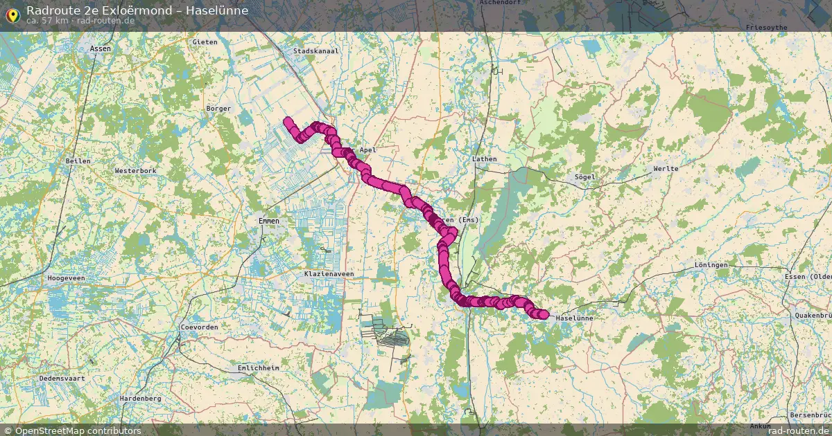 Radtour 2E Exloërmond – Haselünne