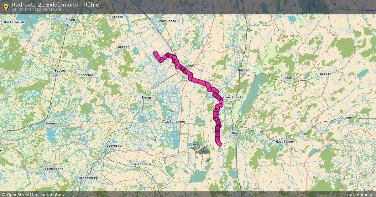 Radtour 2E Exloërmond – Rühle