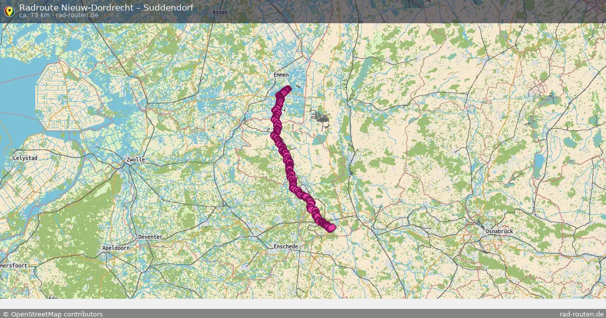 Radtour Nieuw-Dordrecht – Suddendorf