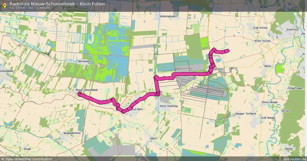 Radtour Nieuw-Schoonebeek – Klein Fullen
