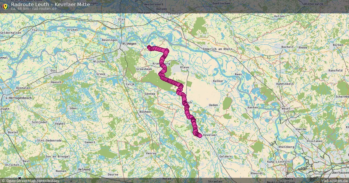 Radtour Leuth – Kevelaer Mitte