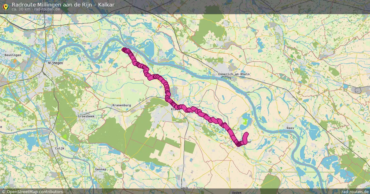 Radtour Millingen Aan De Rijn – Kalkar