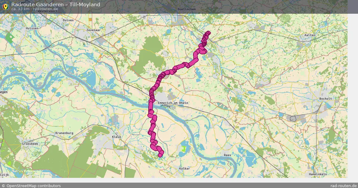 Radtour Gaanderen – Till-Moyland