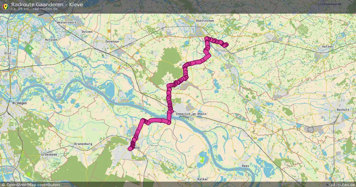 Radtour Gaanderen – Kleve