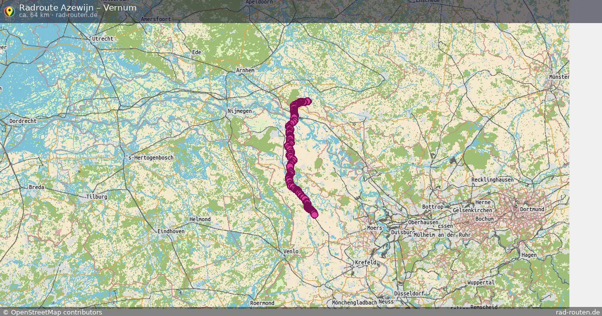 Fahrradroute Azewijn – Vernum (64 km) – Rad-Routen.de