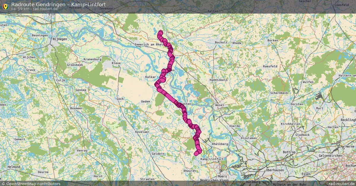 Radtour Gendringen – Kamp-Lintfort