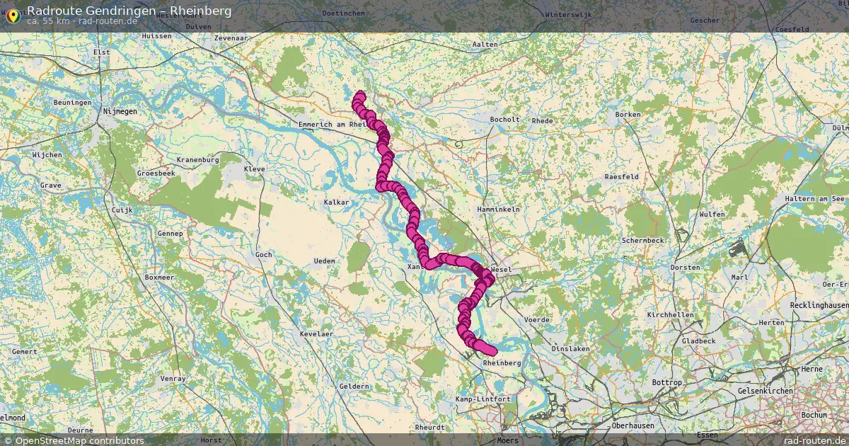 Radtour Gendringen – Rheinberg