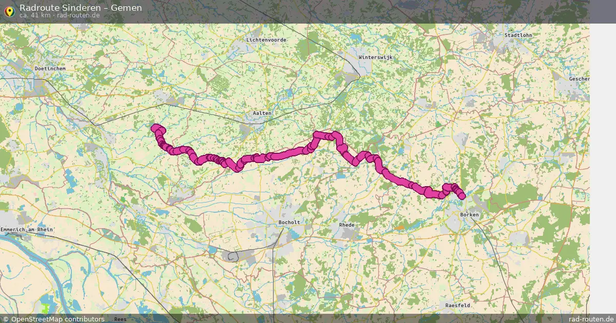 Radtour Sinderen – Gemen