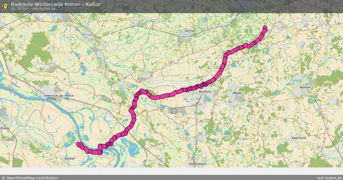 Radtour Winterswijk Kotten – Kalkar