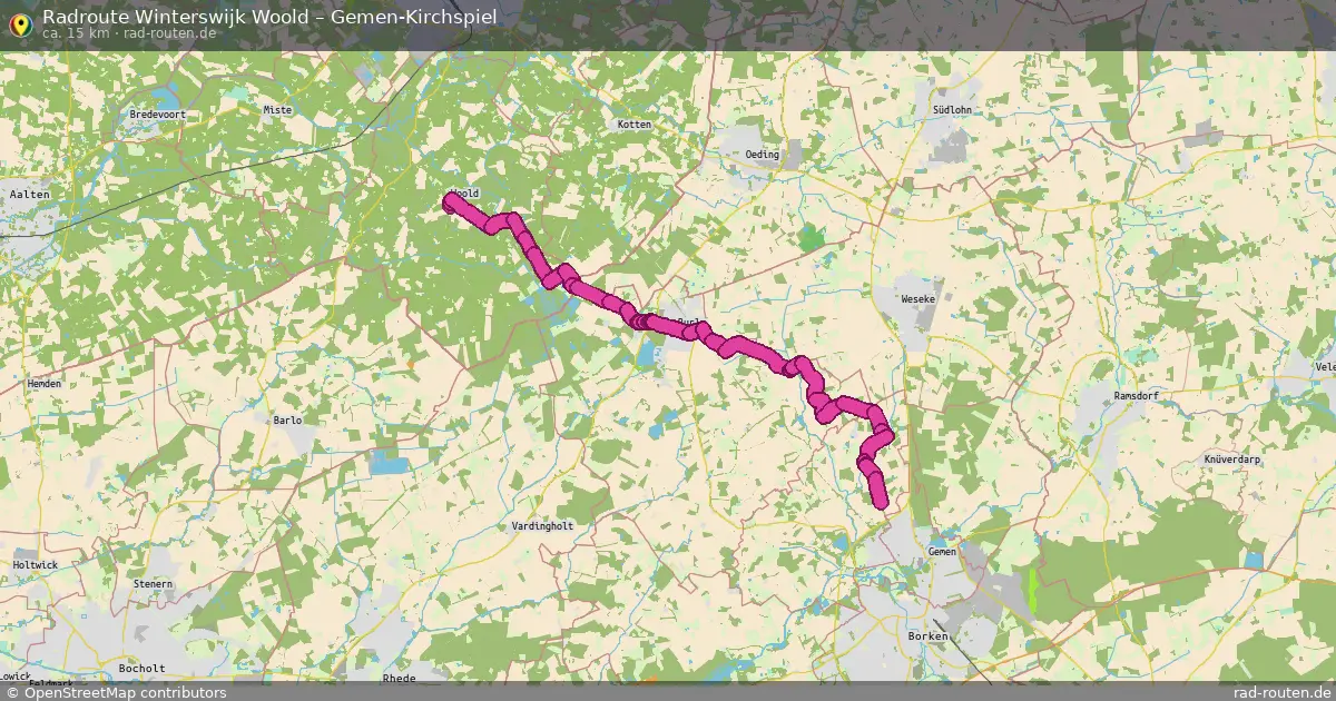 Radtour Winterswijk Woold – Gemen-Kirchspiel