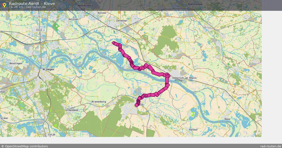 Radtour Aerdt – Kleve