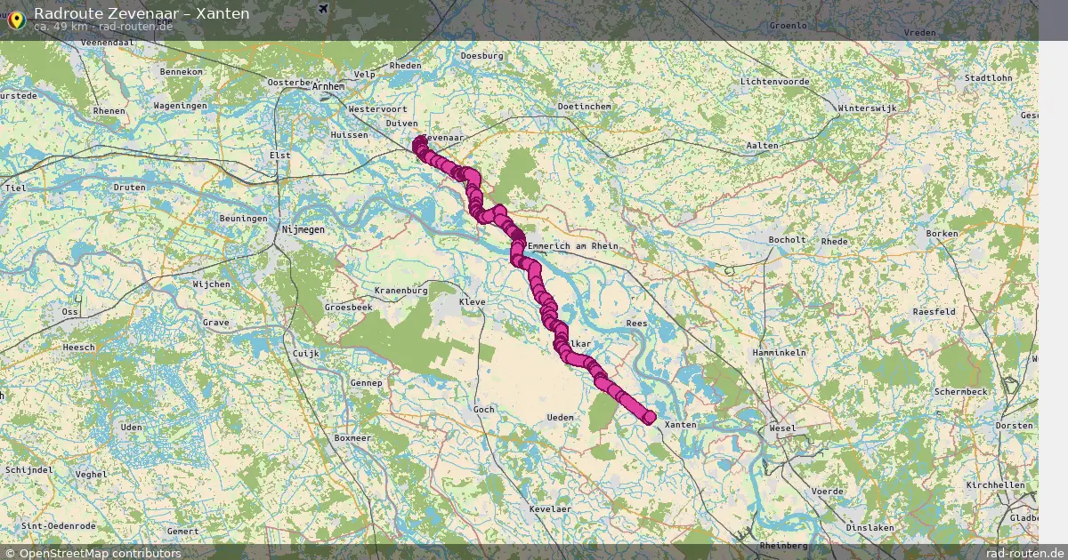 Radtour Zevenaar – Xanten