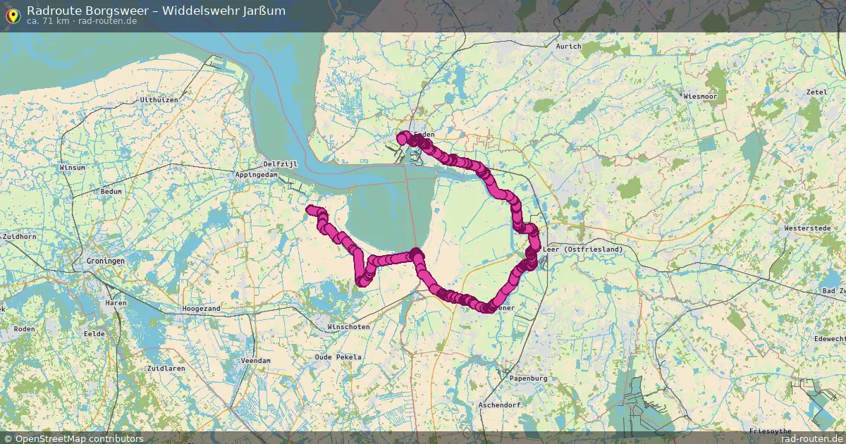 Radtour Borgsweer – Widdelswehr Jarßum