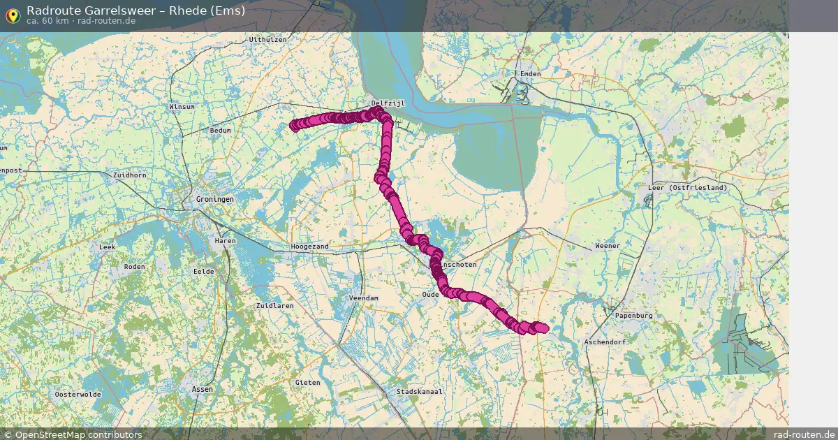 Fahrradroute Garrelsweer – Rhede (Ems)