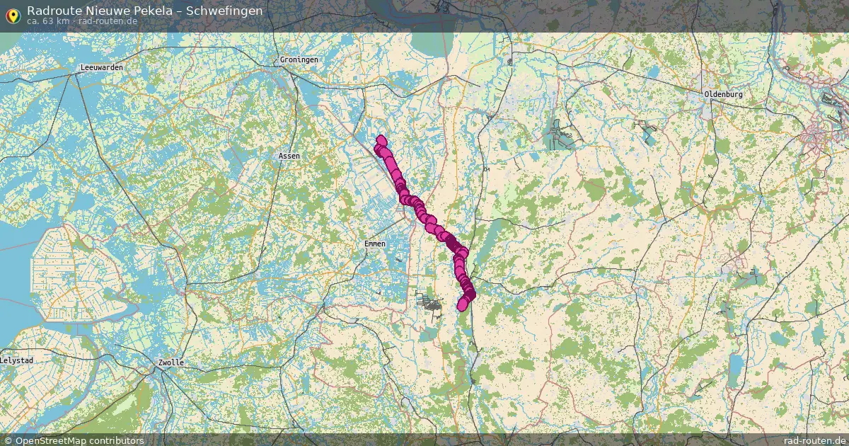 Radtour Nieuwe Pekela – Schwefingen