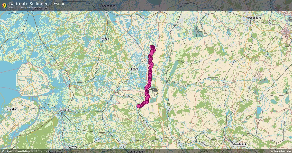 Fahrradroute Sellingen – Esche