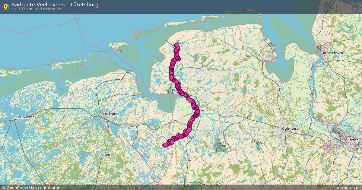 Radtour Veelerveen – Lütetsburg