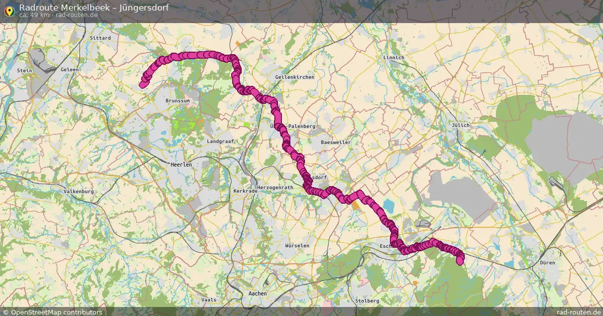 Radtour Merkelbeek – Jüngersdorf