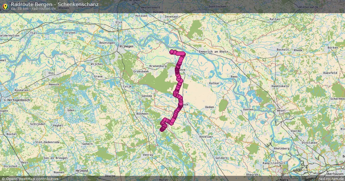 Radtour Bergen – Schenkenschanz