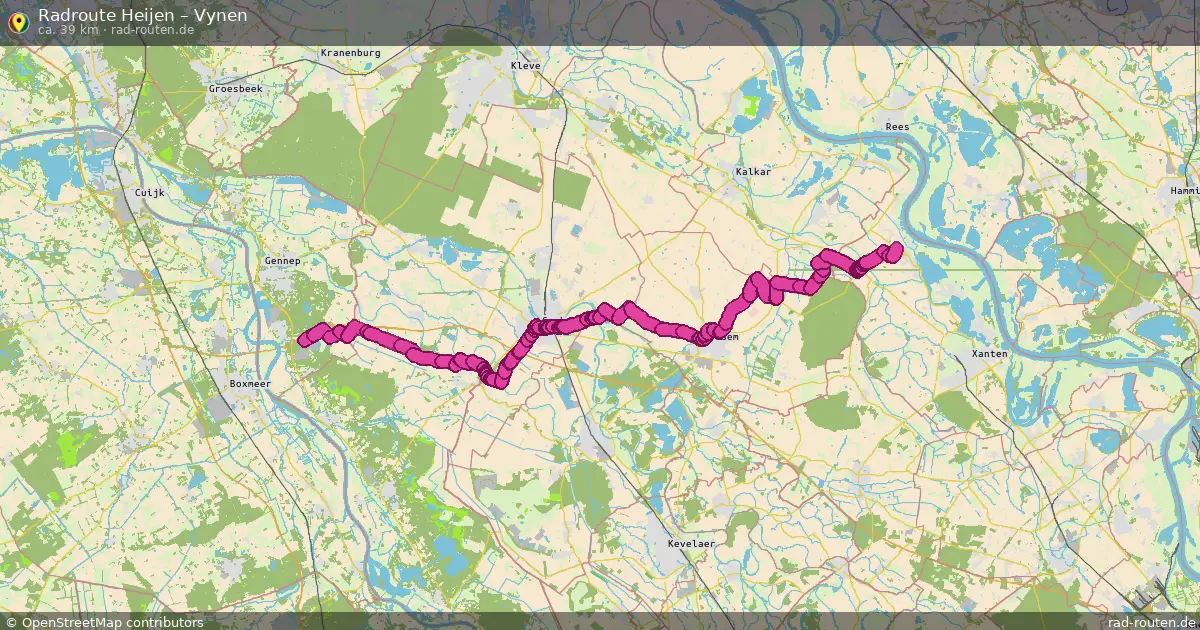 Radtour Heijen – Vynen