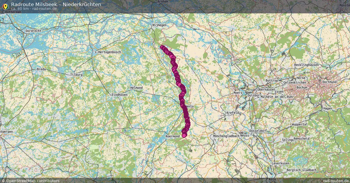 Fahrradroute Milsbeek – Niederkrüchten