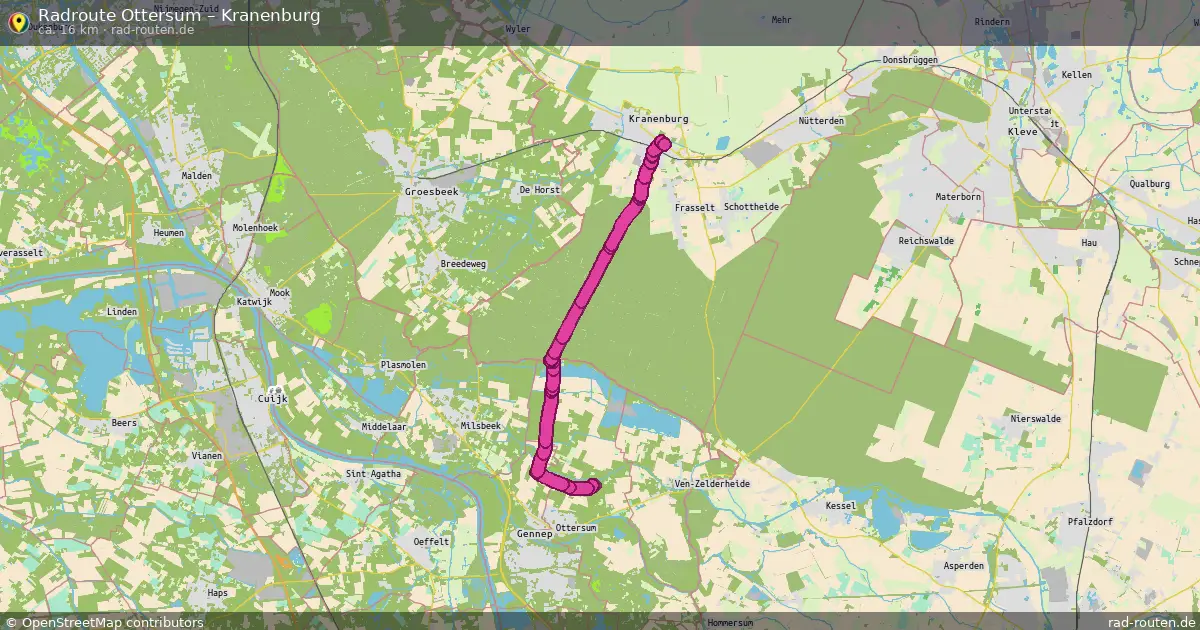 Radtour Ottersum – Kranenburg