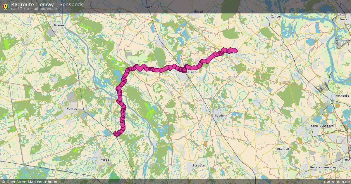 Radtour Tienray – Sonsbeck