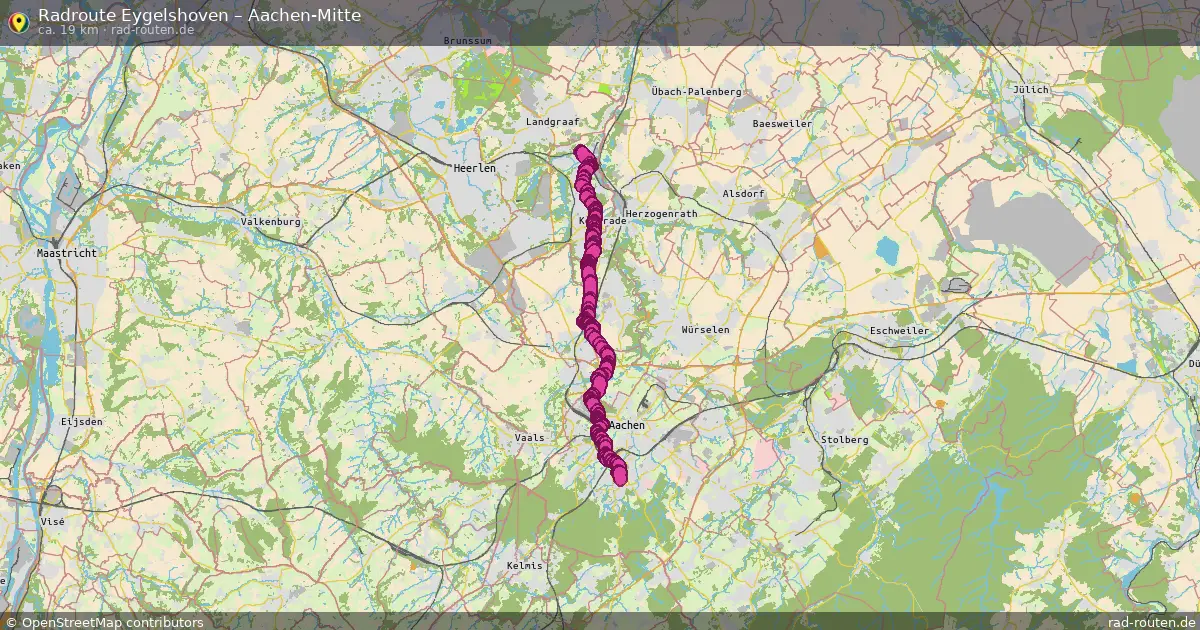 Radtour Eygelshoven – Aachen-Mitte