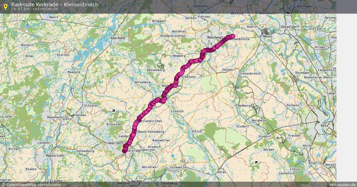 Radtour Kerkrade – Kleinenbroich