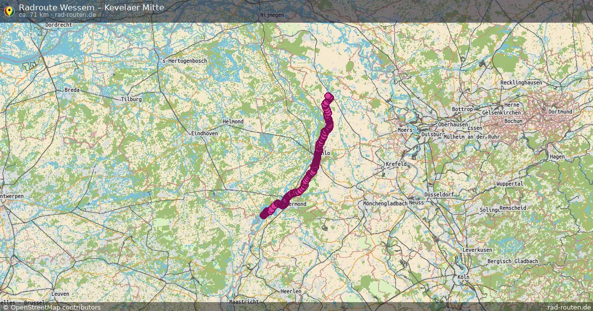 Radtour Wessem – Kevelaer Mitte