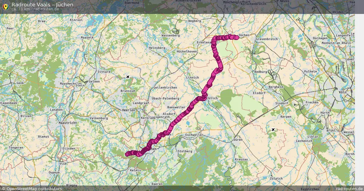 Radtour Vaals – Jüchen