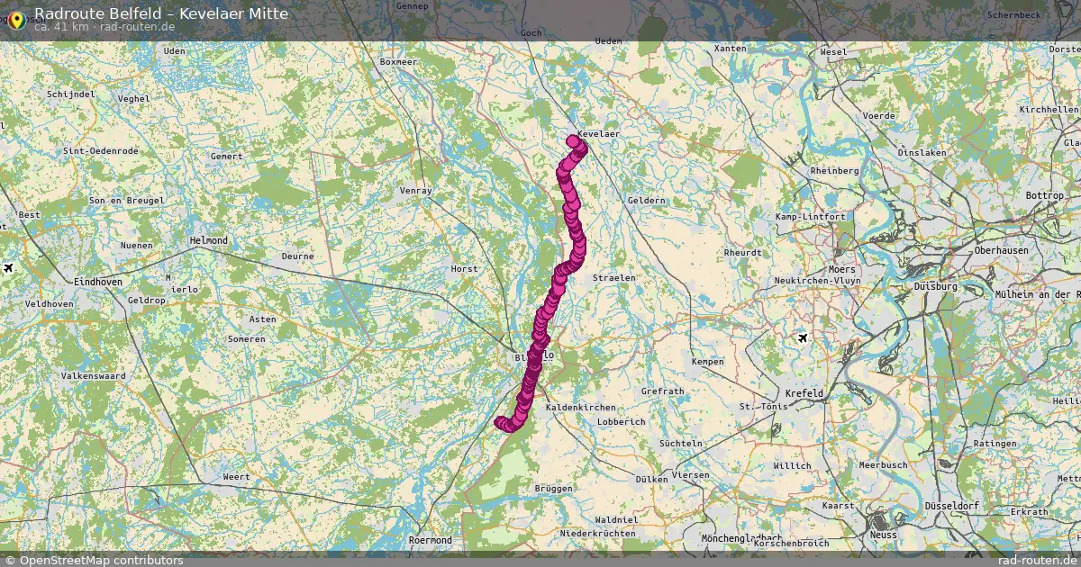 Radtour Belfeld – Kevelaer Mitte