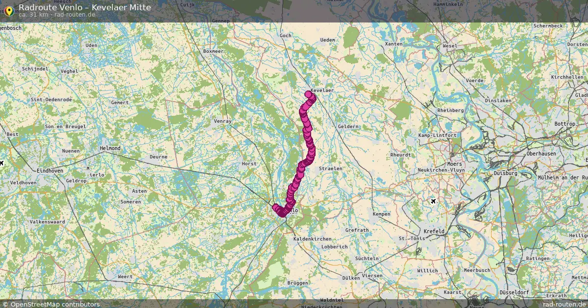 Radtour Venlo – Kevelaer Mitte