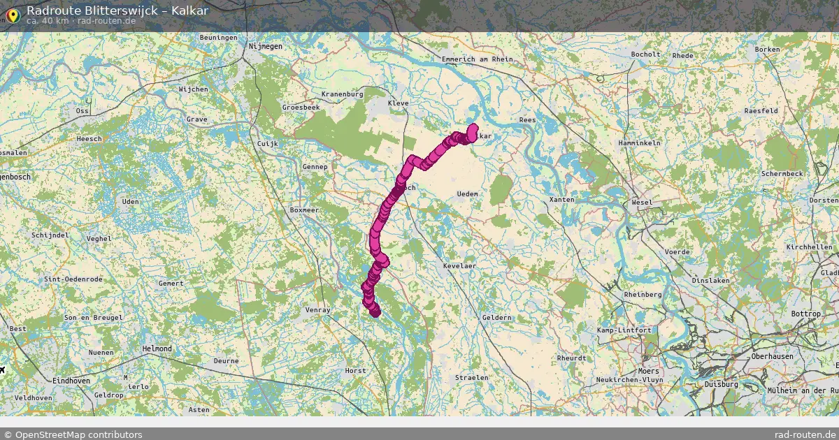 Radtour Blitterswijck – Kalkar