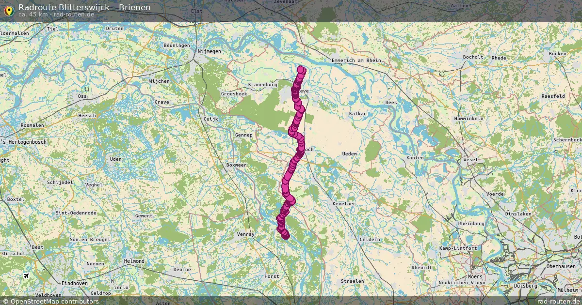 Radtour Blitterswijck – Brienen