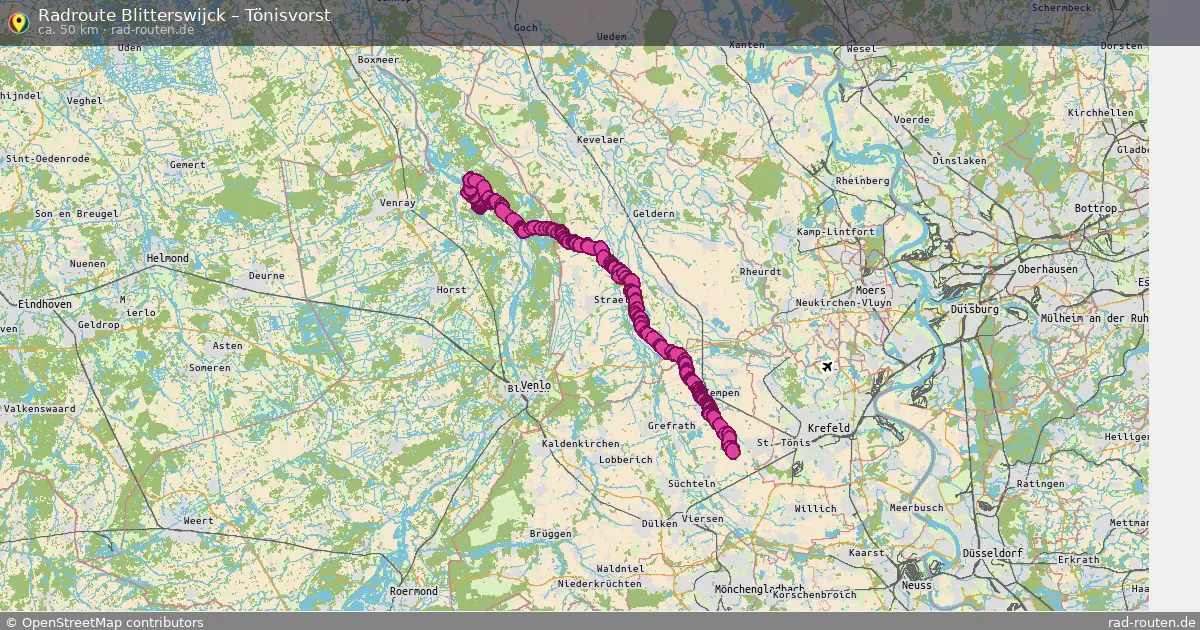 Radtour Blitterswijck – Tönisvorst