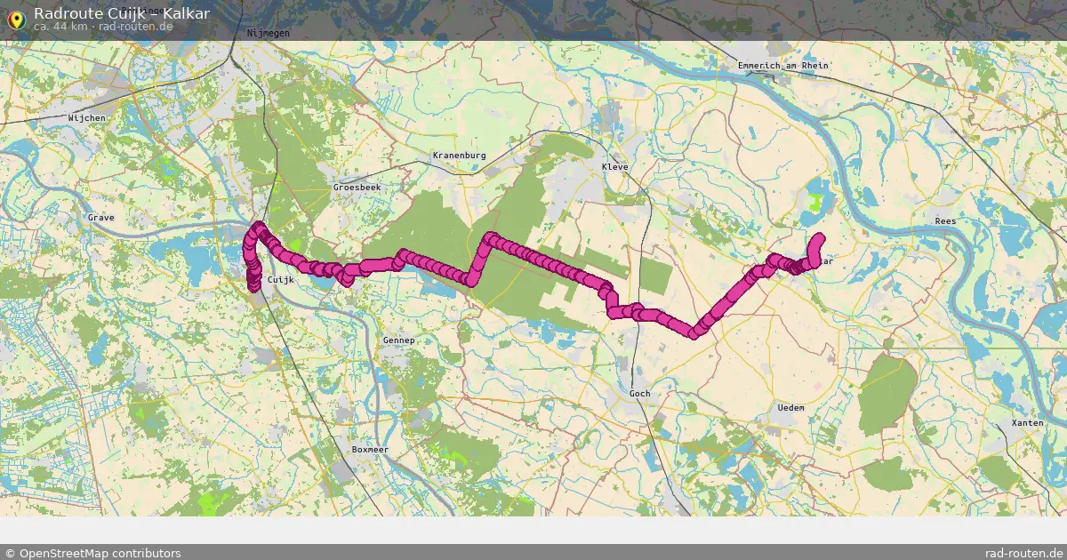 Radtour Cuijk – Kalkar