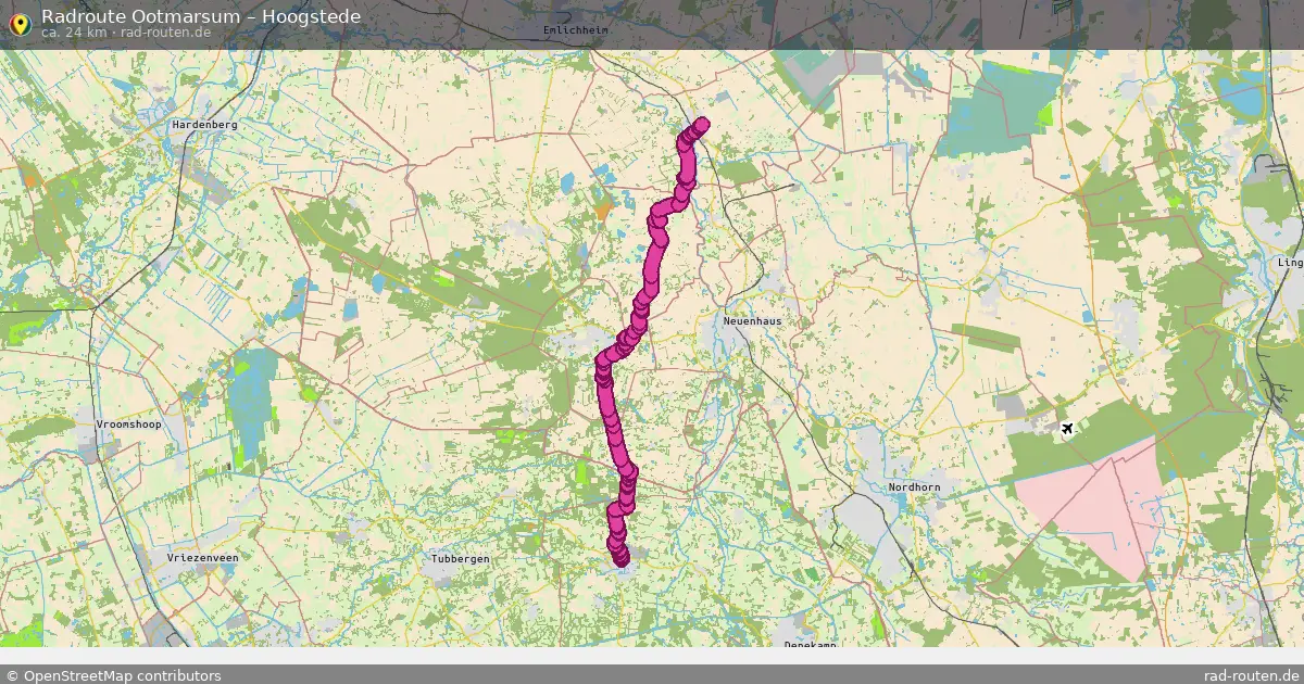 Fahrradroute Ootmarsum – Hoogstede